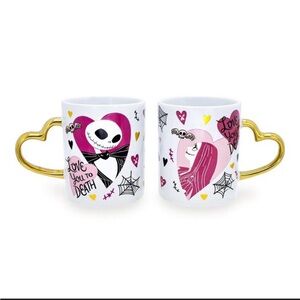 Silver Buffalo Disney Nightmare Before Christmas Jack and Sally Ceramic Mug